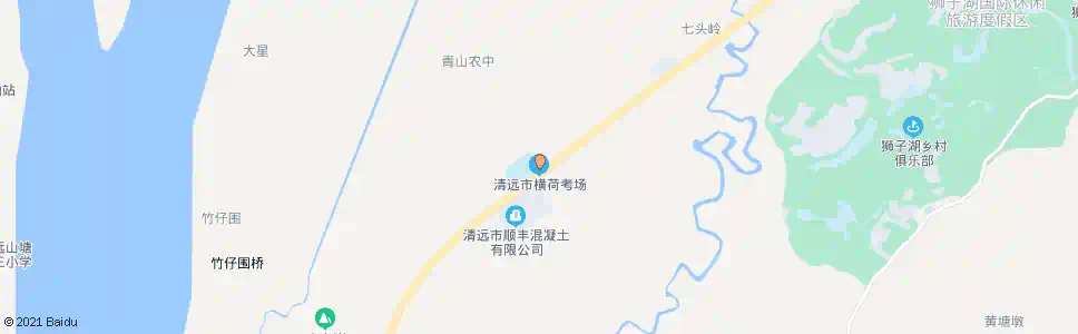 清远考场路口_公交站地图_清远公交_妙搜公交查询2025