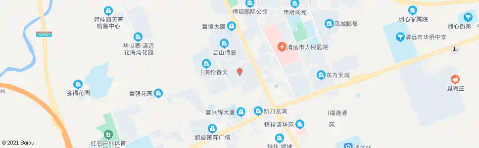 清远凤城花园_公交站地图_清远公交_妙搜公交查询2025