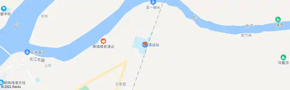 清远洲心_公交站地图_清远公交_妙搜公交查询2025