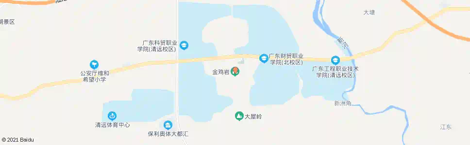 清远金鸡岩_公交站地图_清远公交_妙搜公交查询2025