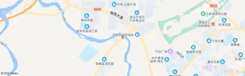 清远飞水桥_公交站地图_清远公交_妙搜公交查询2025