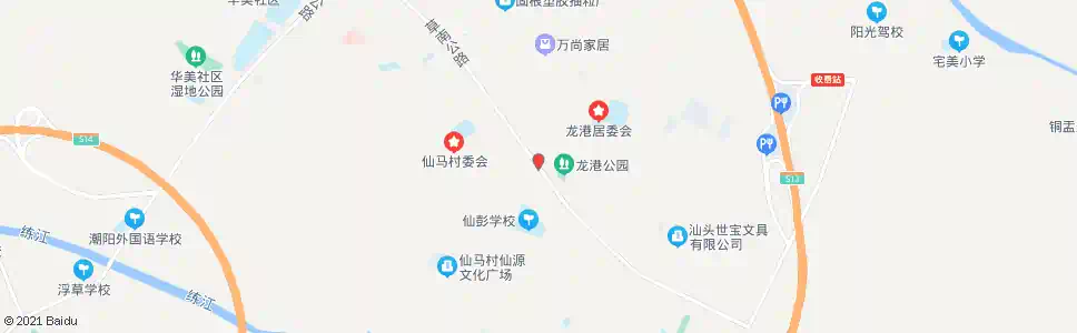 汕头仙彭_公交站地图_汕头公交_妙搜公交查询2025