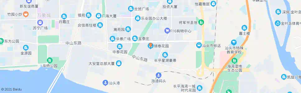 汕头锦泰花园_公交站地图_汕头公交_妙搜公交查询2025