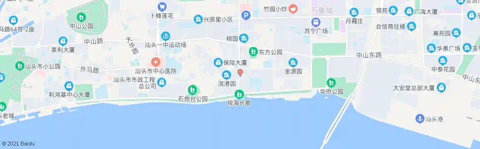 汕头大洋花园_公交站地图_汕头公交_妙搜公交查询2025