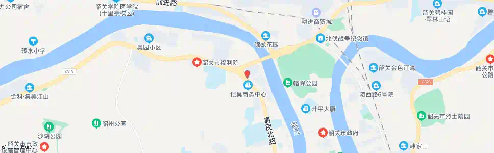 韶关新三联有限公司(二棉)_公交站地图_韶关公交_妙搜公交查询2025