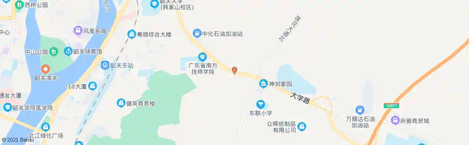 韶关莲花山(华能石化公司)_公交站地图_韶关公交_妙搜公交查询2025