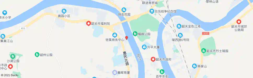 韶关南枫雅居_公交站地图_韶关公交_妙搜公交查询2025