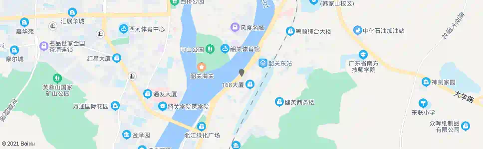 韶关江畔广场_公交站地图_韶关公交_妙搜公交查询2025