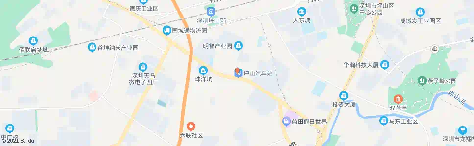 深圳坪山公安分局2_公交站地图_深圳公交_妙搜公交查询2025