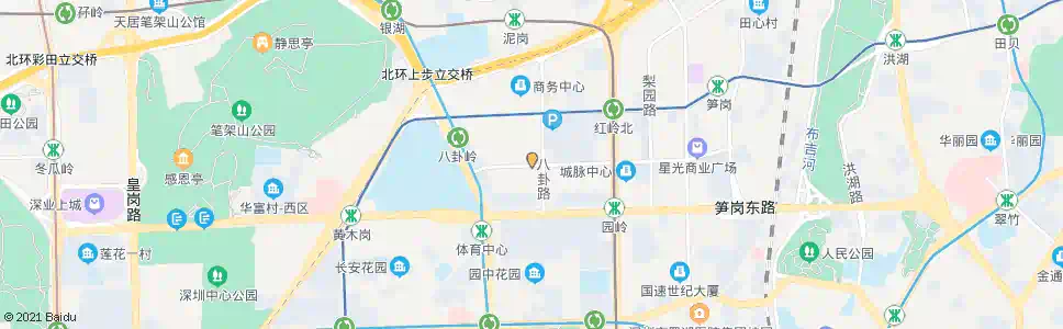 深圳八卦二路_公交站地图_深圳公交_妙搜公交查询2025