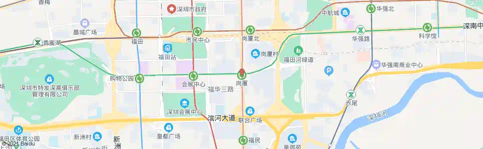 深圳岗厦站_公交站地图_深圳公交_妙搜公交查询2025