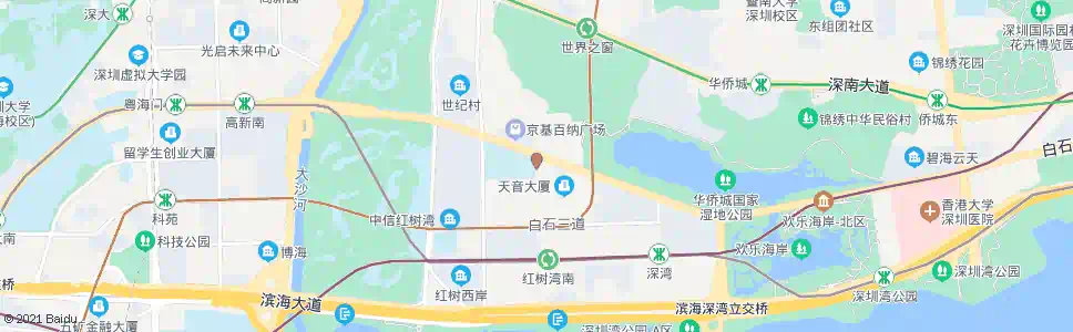 深圳深湾二路_公交站地图_深圳公交_妙搜公交查询2025