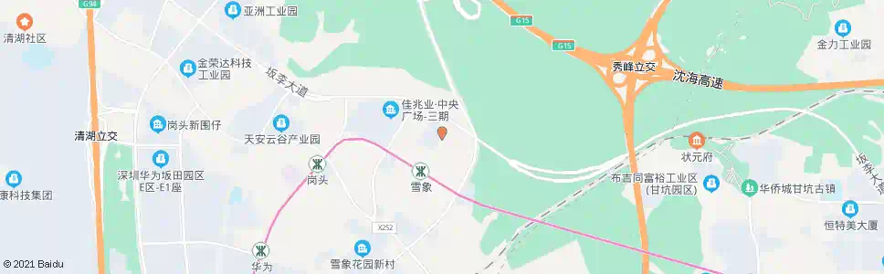 深圳坂田二号路路口_公交站地图_深圳公交_妙搜公交查询2025