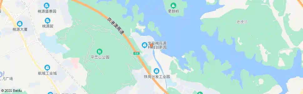 深圳宝安桃花源_公交站地图_深圳公交_妙搜公交查询2025