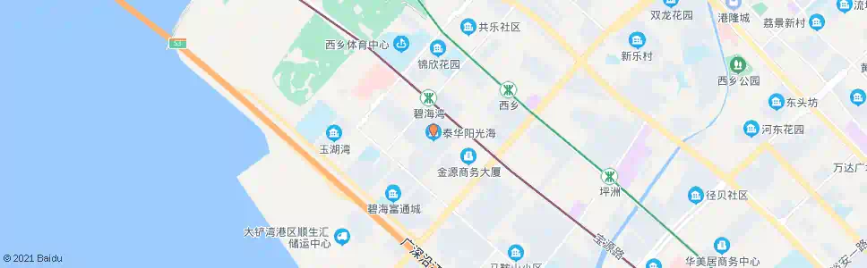 深圳泰和阳光海_公交站地图_深圳公交_妙搜公交查询2025