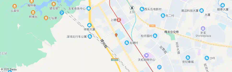 深圳简上村_公交站地图_深圳公交_妙搜公交查询2025