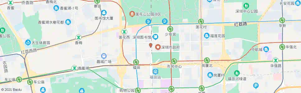 深圳市民中心西_公交站地图_深圳公交_妙搜公交查询2025