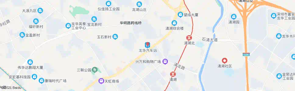 深圳龙华汽车站东_公交站地图_深圳公交_妙搜公交查询2025