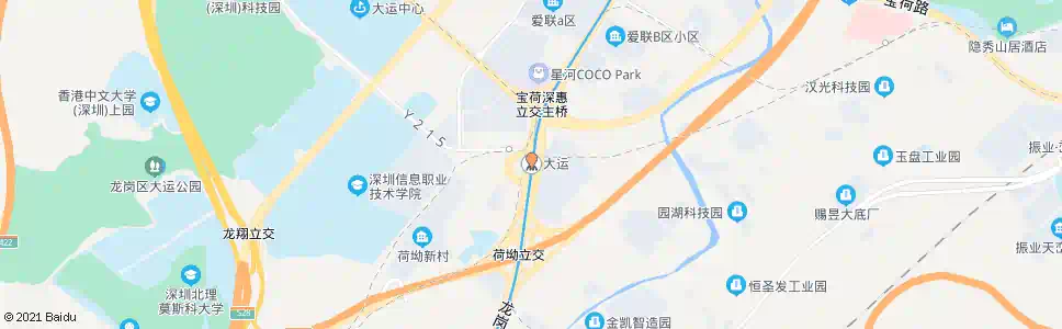 深圳大运公园_公交站地图_深圳公交_妙搜公交查询2025