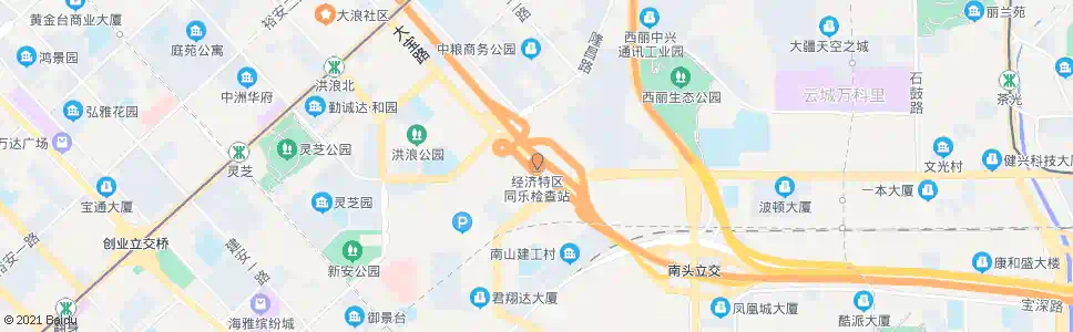 深圳南头检查站_公交站地图_深圳公交_妙搜公交查询2025