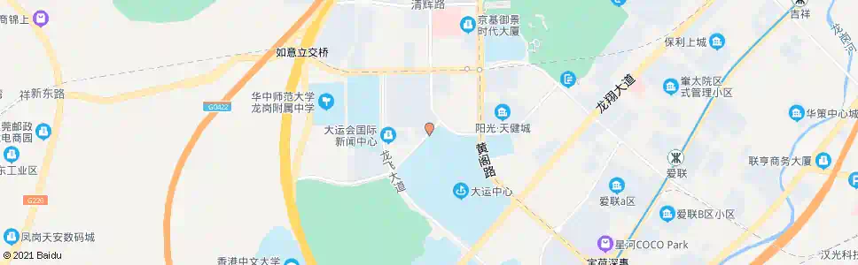 深圳大运游泳馆_公交站地图_深圳公交_妙搜公交查询2025