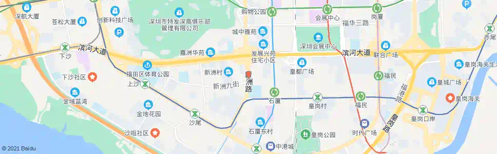深圳新洲花园_公交站地图_深圳公交_妙搜公交查询2025