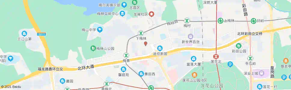 深圳下梅林市场2_公交站地图_深圳公交_妙搜公交查询2025