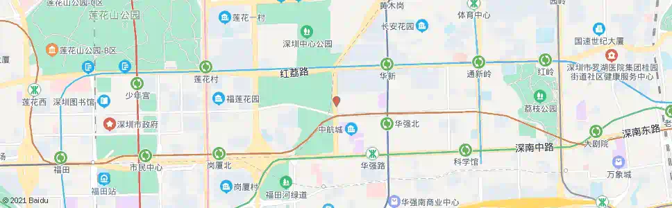 深圳华富路始发站_公交站地图_深圳公交_妙搜公交查询2025