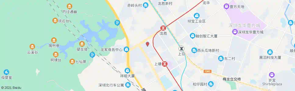 深圳曼海宁花园北_公交站地图_深圳公交_妙搜公交查询2025