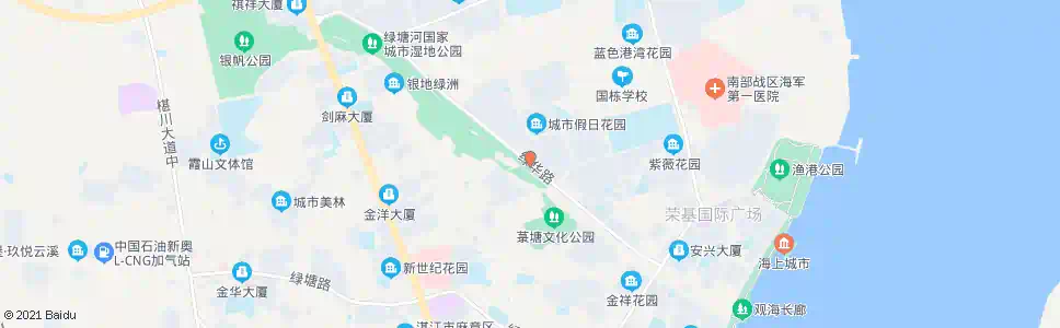 湛江城市假日_公交站地图_湛江公交_妙搜公交查询2025