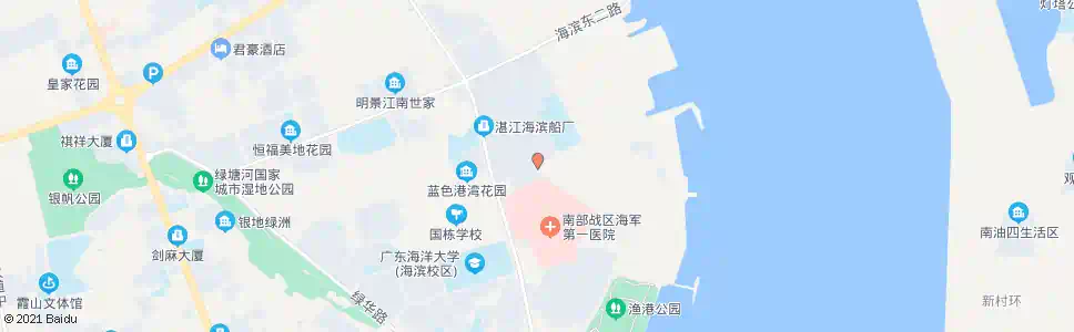 湛江海滨东一路西_公交站地图_湛江公交_妙搜公交查询2025
