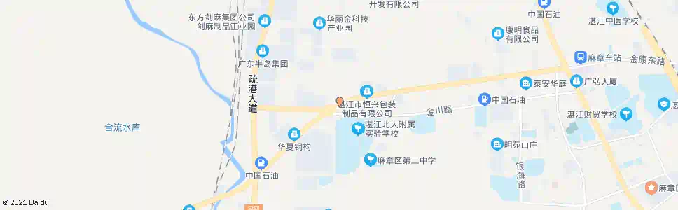 湛江麻章工业园路口_公交站地图_湛江公交_妙搜公交查询2025