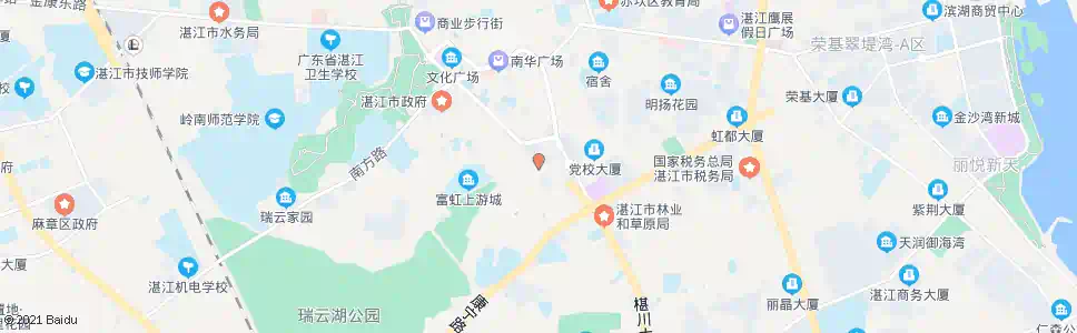 湛江南桥北路中_公交站地图_湛江公交_妙搜公交查询2025