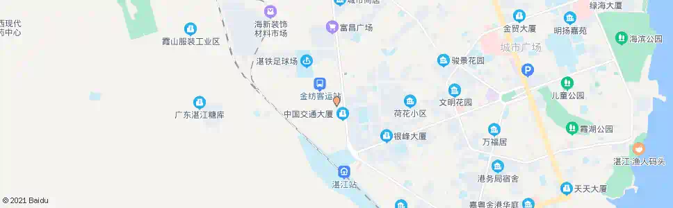 湛江金纺服装城(南门)_公交站地图_湛江公交_妙搜公交查询2025