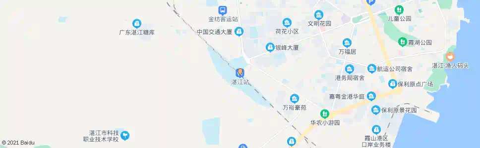 湛江湛江师院_公交站地图_湛江公交_妙搜公交查询2025