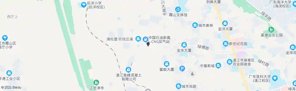 湛江水泥厂_公交站地图_湛江公交_妙搜公交查询2025