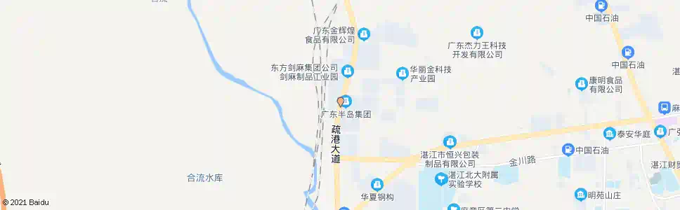 湛江佰大食品公司_公交站地图_湛江公交_妙搜公交查询2025