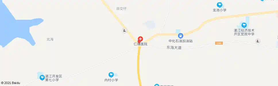 湛江民安路口_公交站地图_湛江公交_妙搜公交查询2025