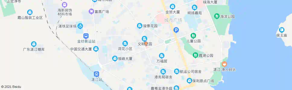 湛江市二中医院(文明西路)_公交站地图_湛江公交_妙搜公交查询2025