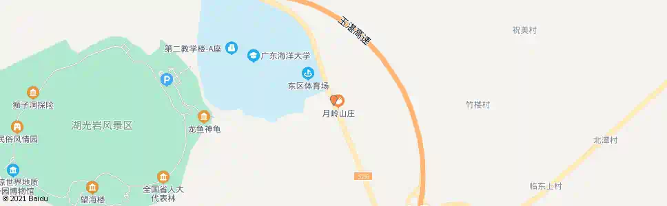 湛江海洋大学路口_公交站地图_湛江公交_妙搜公交查询2025