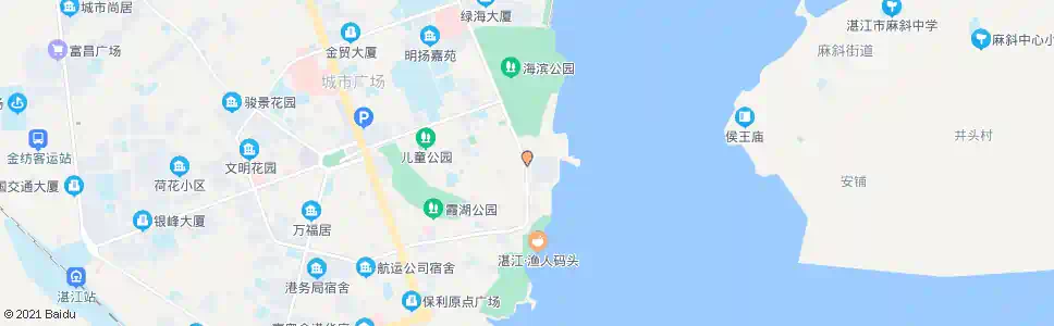 湛江汉口路_公交站地图_湛江公交_妙搜公交查询2025