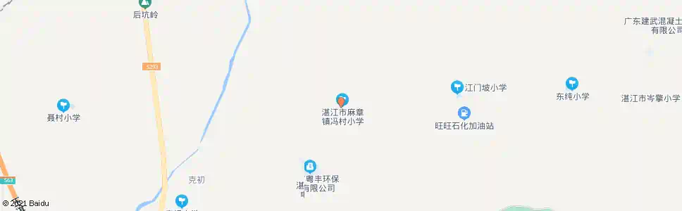 湛江冯村_公交站地图_湛江公交_妙搜公交查询2025