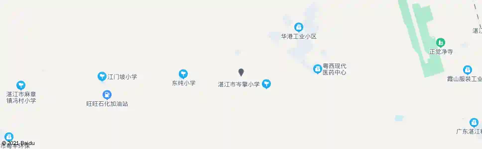 湛江岑擎村_公交站地图_湛江公交_妙搜公交查询2025
