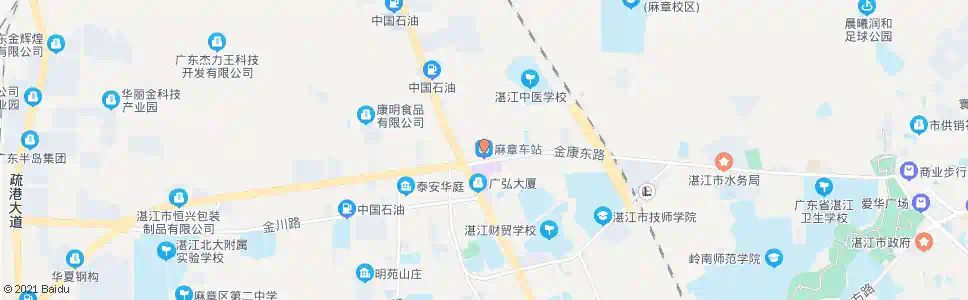 湛江麻章车站_公交站地图_湛江公交_妙搜公交查询2025