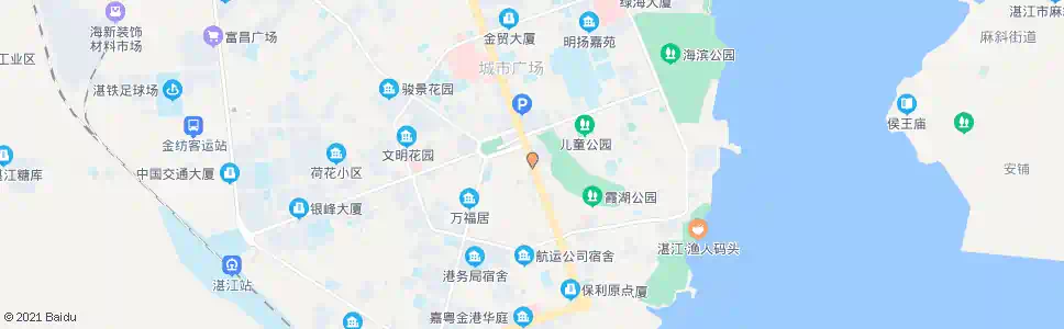 湛江霞山邮电局_公交站地图_湛江公交_妙搜公交查询2025