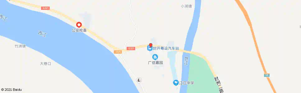 肇庆江口汽车站_公交站地图_肇庆公交_妙搜公交查询2025