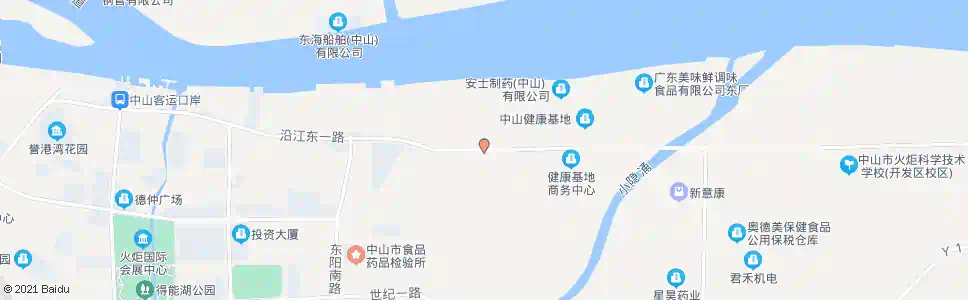 中山中山港化工城_公交站地图_中山公交_妙搜公交查询2025