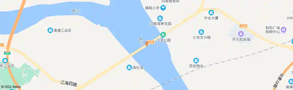 中山龙溪新城(外海大桥)_公交站地图_中山公交_妙搜公交查询2025