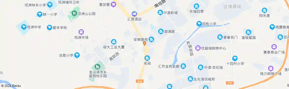 中山安阜市场_公交站地图_中山公交_妙搜公交查询2025