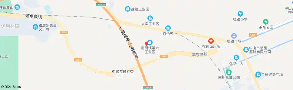 中山深中示范基地_公交站地图_中山公交_妙搜公交查询2025